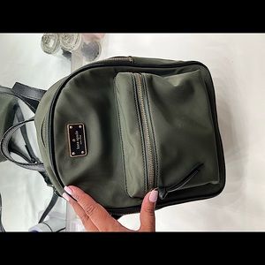 Super cute mini Kate Spade Nylon backpack in a gorgeous hunter green
